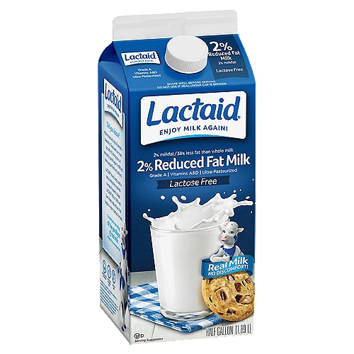 Leche Lactaid 2% Reducida en Grasa 64 oz