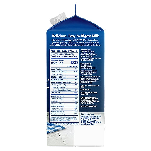 Lactaid 2% Reduced Fat Milk 64 oz