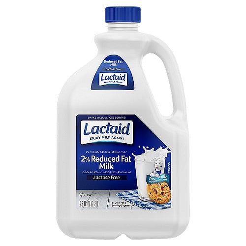 Leche Lactaid 2% Reducida en Grasa 96 oz