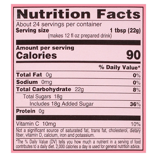 Mezcla de bebida de limonada rosa 4C 18.6 oz