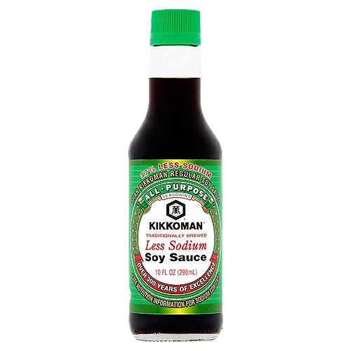 Kikkoman All-Purpose Seasoning Less Sodium Soy Sauce 10 fl oz