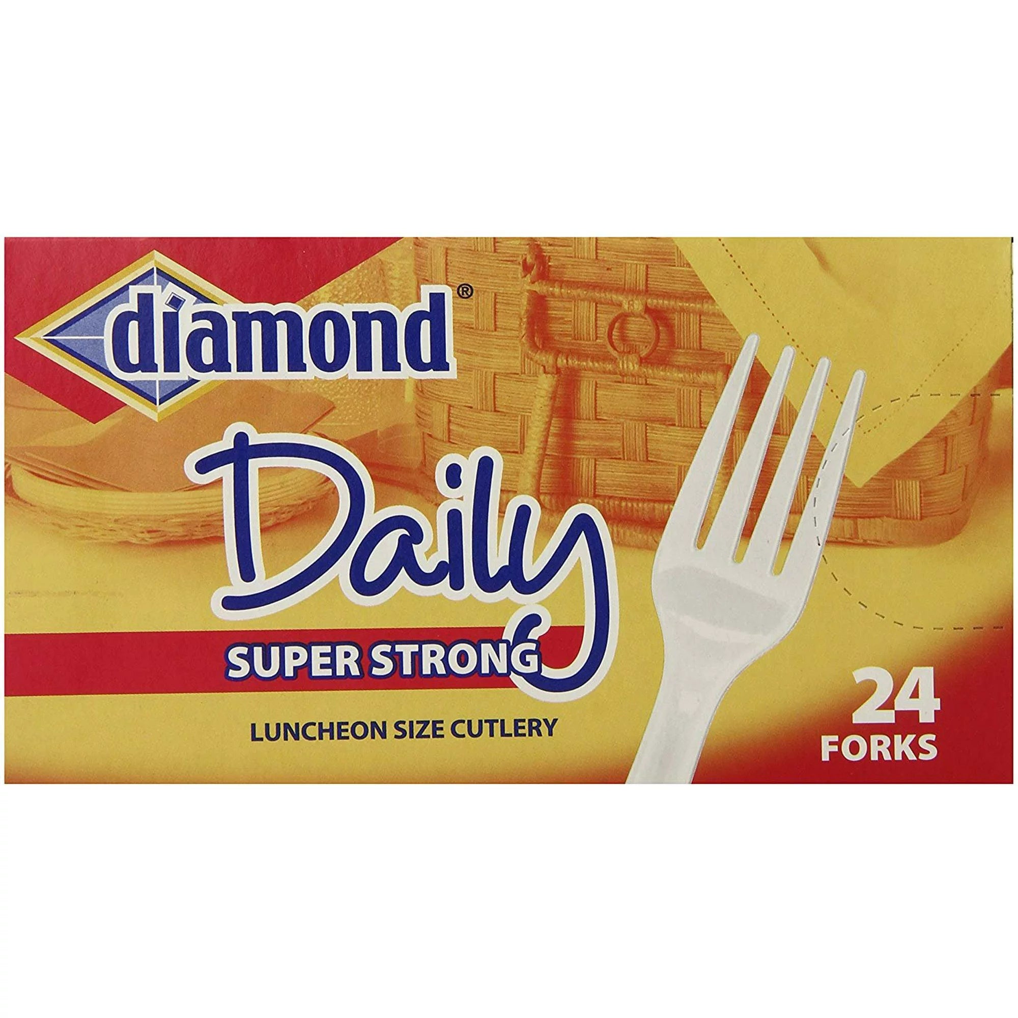 Diamond heavy Duty Plastic Forks 24 Count