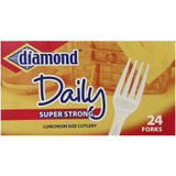 Diamond heavy Duty Plastic Forks 24 Count