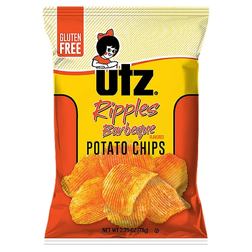 Utz Ripples Barbeque Potato Chips 2.75 oz