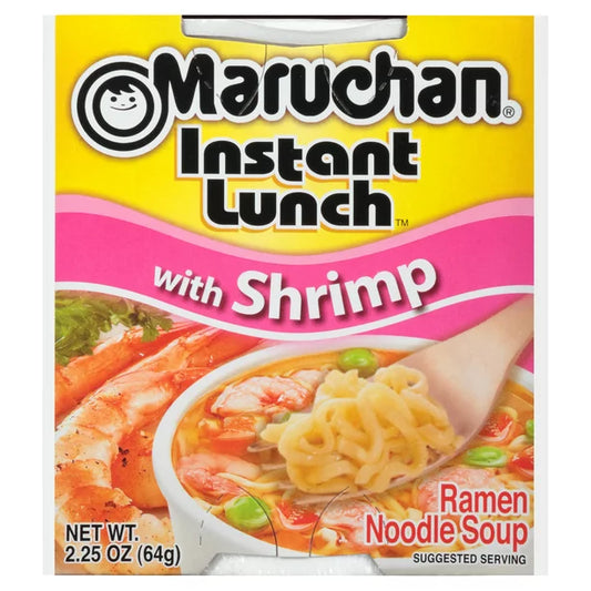 Maruchan Almuerzo Instantáneo Camarones Sabor Fideos Sopa 2.25 Oz