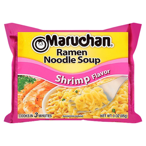 Maruchan Shrimp Flavor Ramen Noodle Soup 3 oz