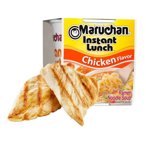 Maruchan Chicken Instant Lunch Ramen Noodles 2.25 oz Cup (12 Packs)