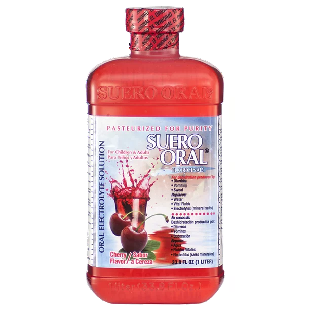 SUERO ORAL 33.8 FL OZ (1L) Cherry