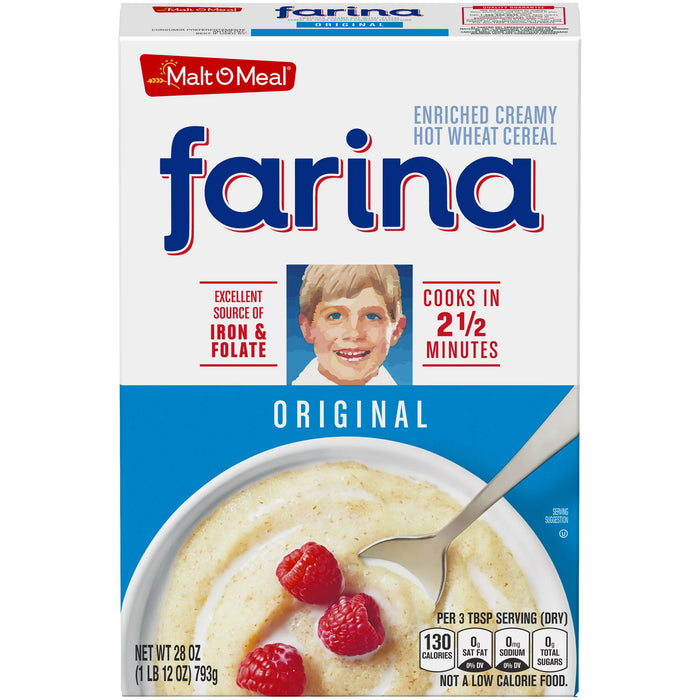 Malt O Meal Farina Fortified Creamy Hot Wheat Cereal Original 28.0 oz