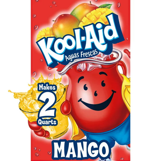 Kool-Aid Aguas Frescas Unsweetened Mango Artificially Flavored Powdered Soft Drink Mix 0.14 oz Packet