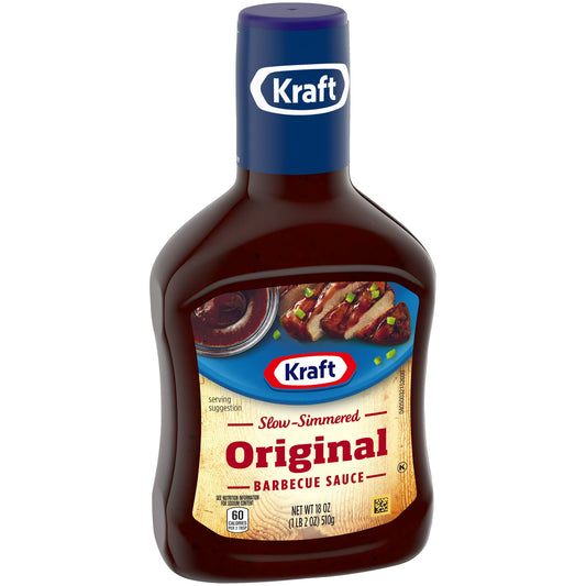 Kraft Original Slow-Simmered Barbecue BBQ Sauce 18 oz Bottle