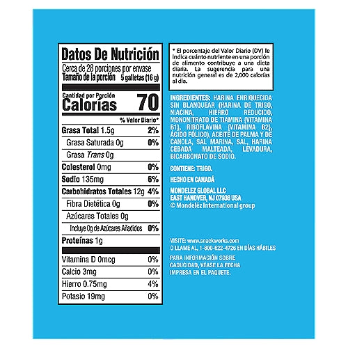 Galletas saladas originales premium 1 lb