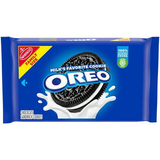 OREO Galletas Sandwich de Chocolate Tamaño Familiar 19.1 oz