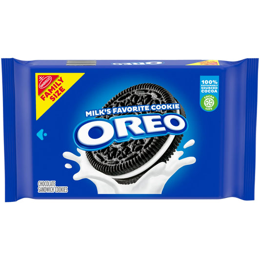OREO Galletas Sandwich de Chocolate Tamaño Familiar 18.12 oz