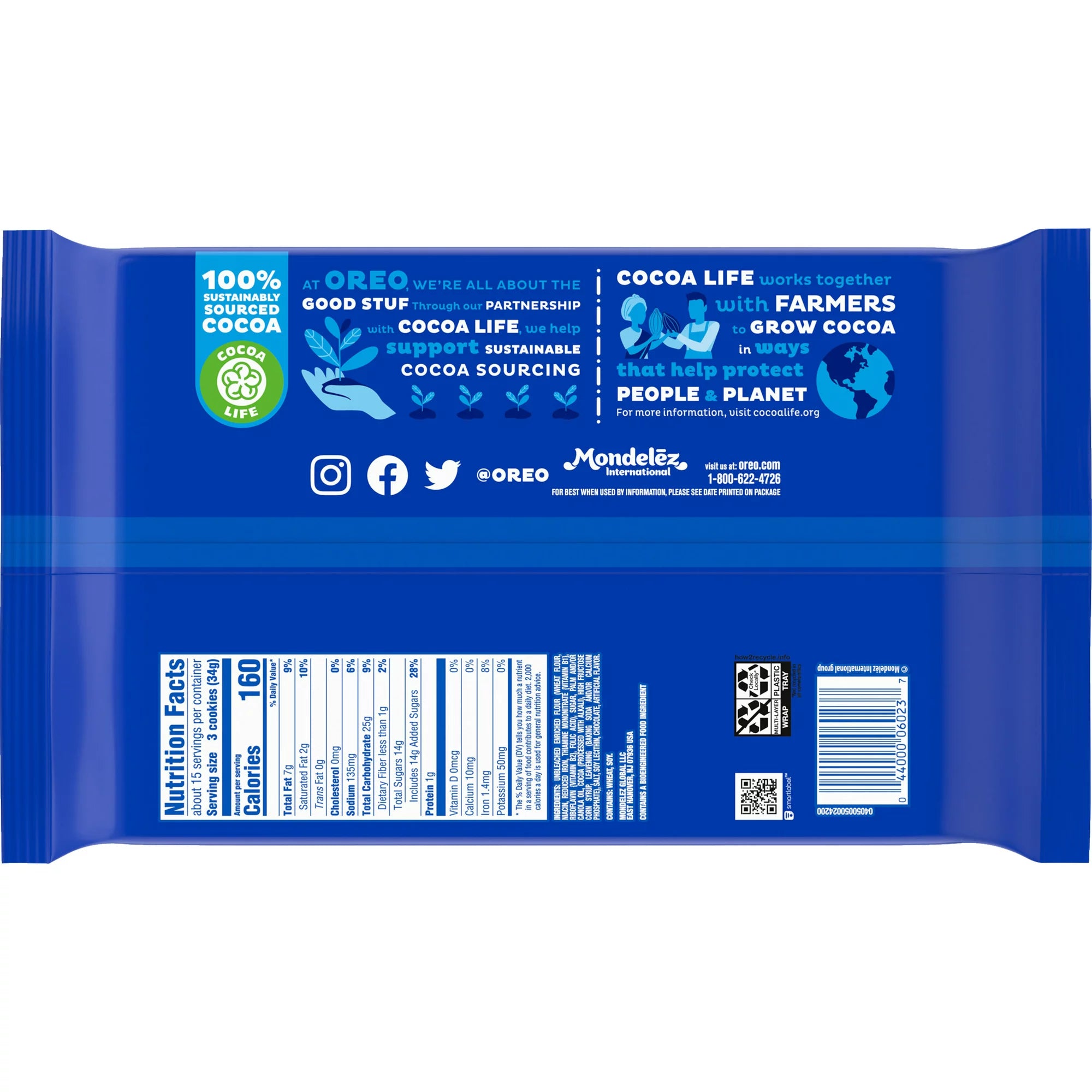OREO Chocolate Sandwich Cookies Family Size 18.12 oz