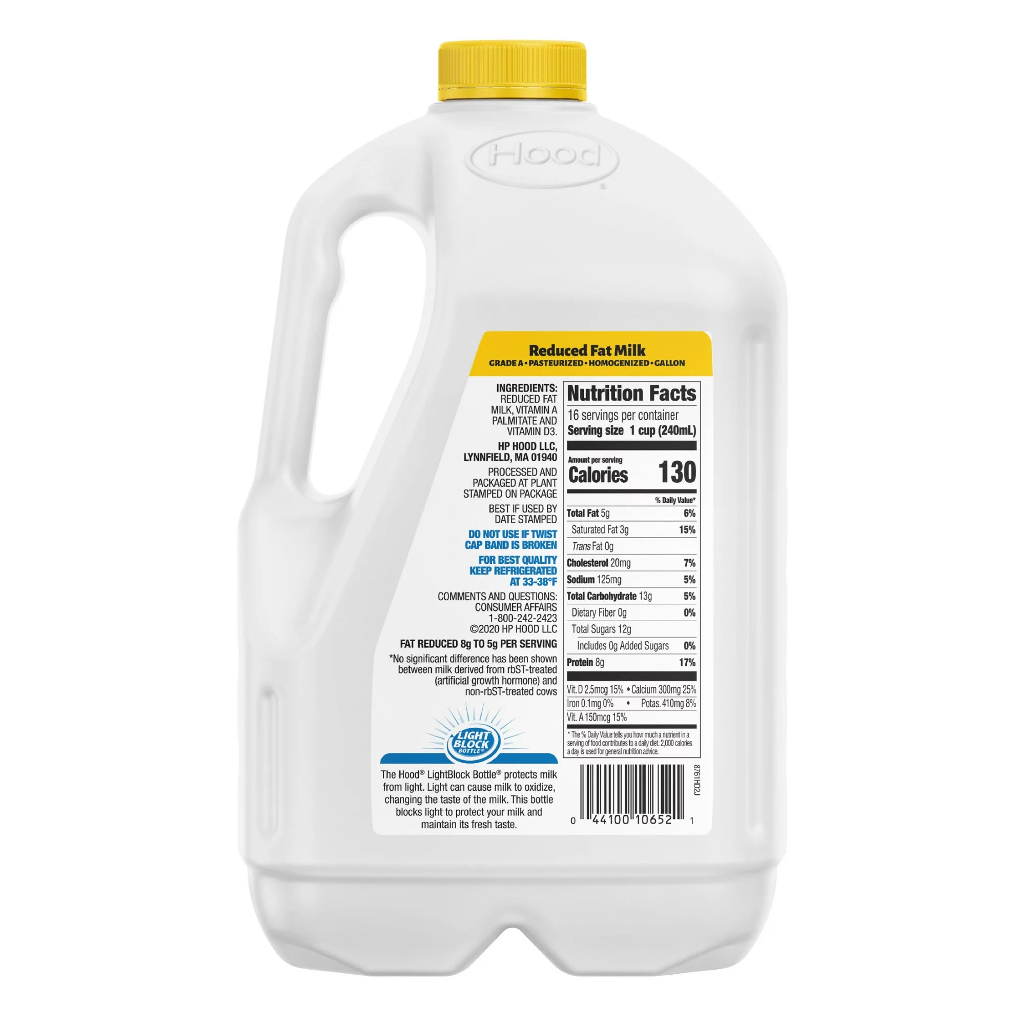 Hood 2% Reduced Fat Milk 128 oz