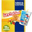 Lunchables Turkey & Reduced Fat Cheddar Cheese Cracker Stackers Meal Kit with Capri Sun Fruit Punch 100% Juice Drink & Gummy Worms 9.2 oz Box