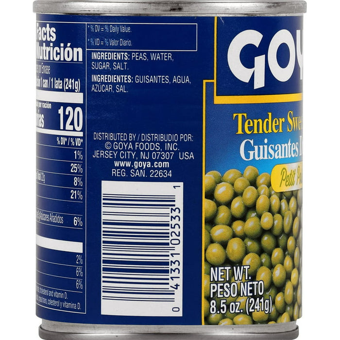 Goya Tender Sweet Peas lata de 8.5 oz