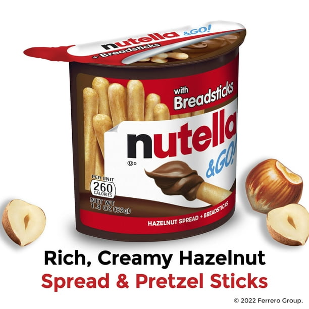 Nutella & GO! Hazelnut and Cocoa Spread with Breadsticks Snack Pack 1.8 oz