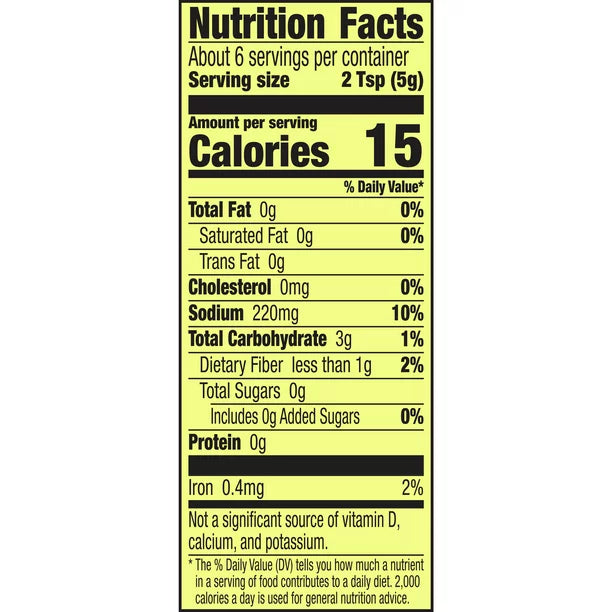 Condimento para tacos Old El Paso 25 % menos de sodio 1 oz.
