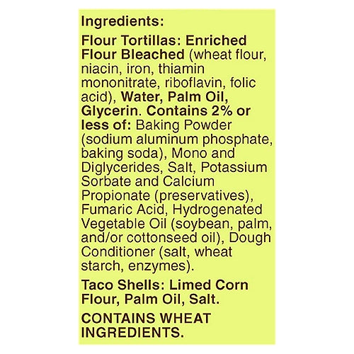 OLD EL PASO Hard & Soft Taco Shells and Flour Tortillas 12 count 7.4 oz