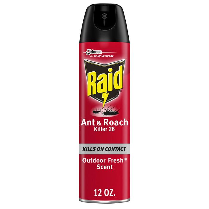 Raid Ant & Roach Killer 26 Outdoor Fresh Scent 12 oz