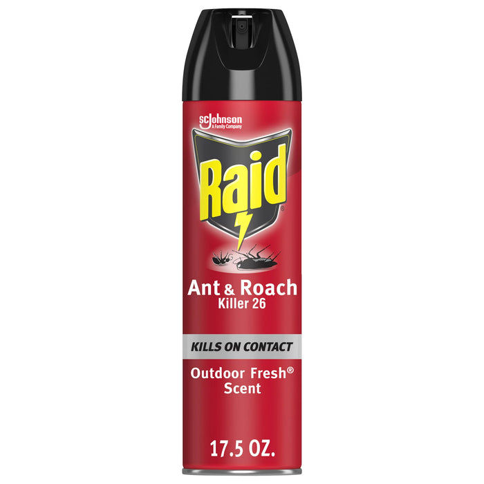 Raid Ant &amp; Roach Killer 26 Aroma fresco para exteriores 17.5 oz