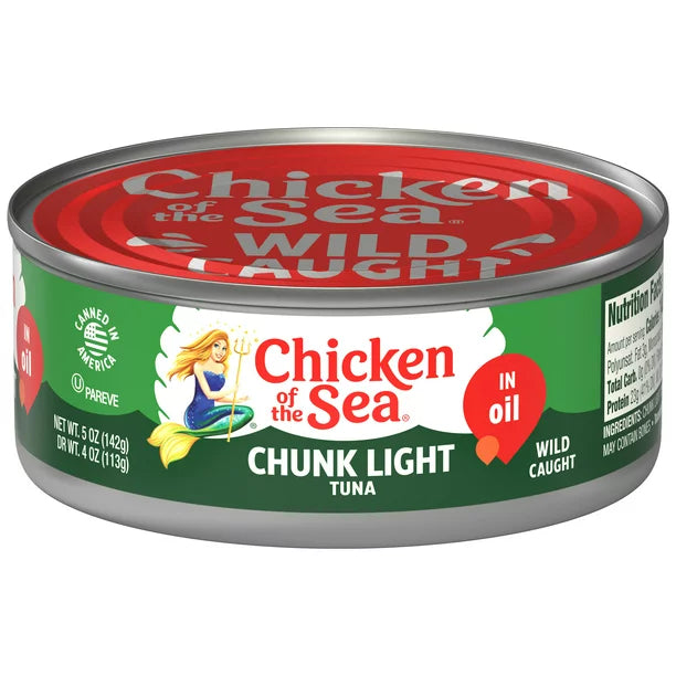 Chicken of the Sea Chunk Light Atún en aceite lata de 5 oz