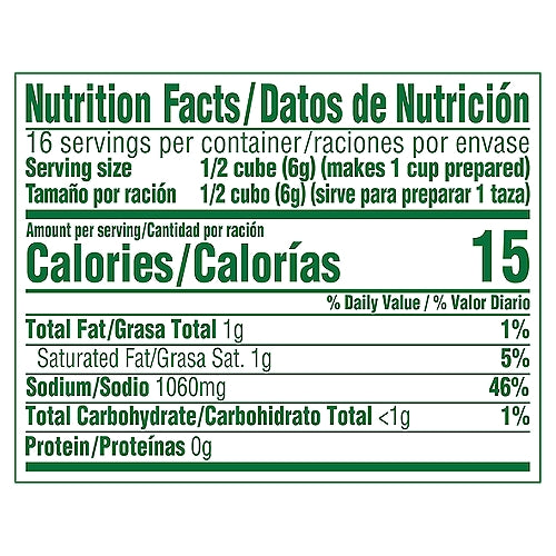 Caldo de tomate Knorr con sabor a pollo 8 unidades 3.1 oz