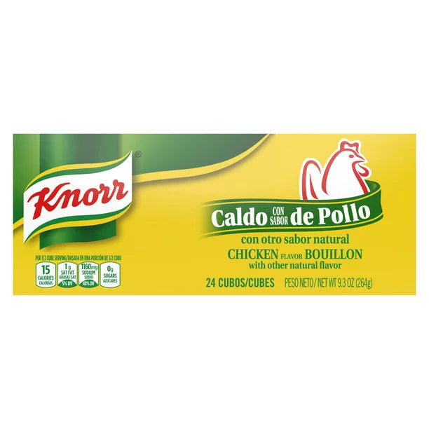Knorr Cube Bouillon pollo 9.3 oz 24 unidades