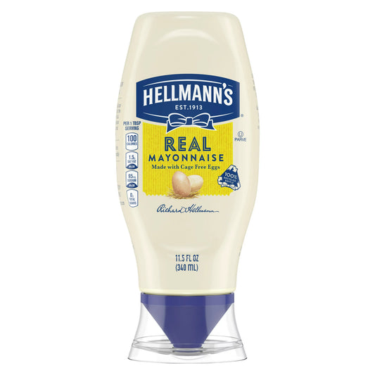 Hellmann's Real Mayonnaise Real Mayo Squeeze Botella 11.5 oz