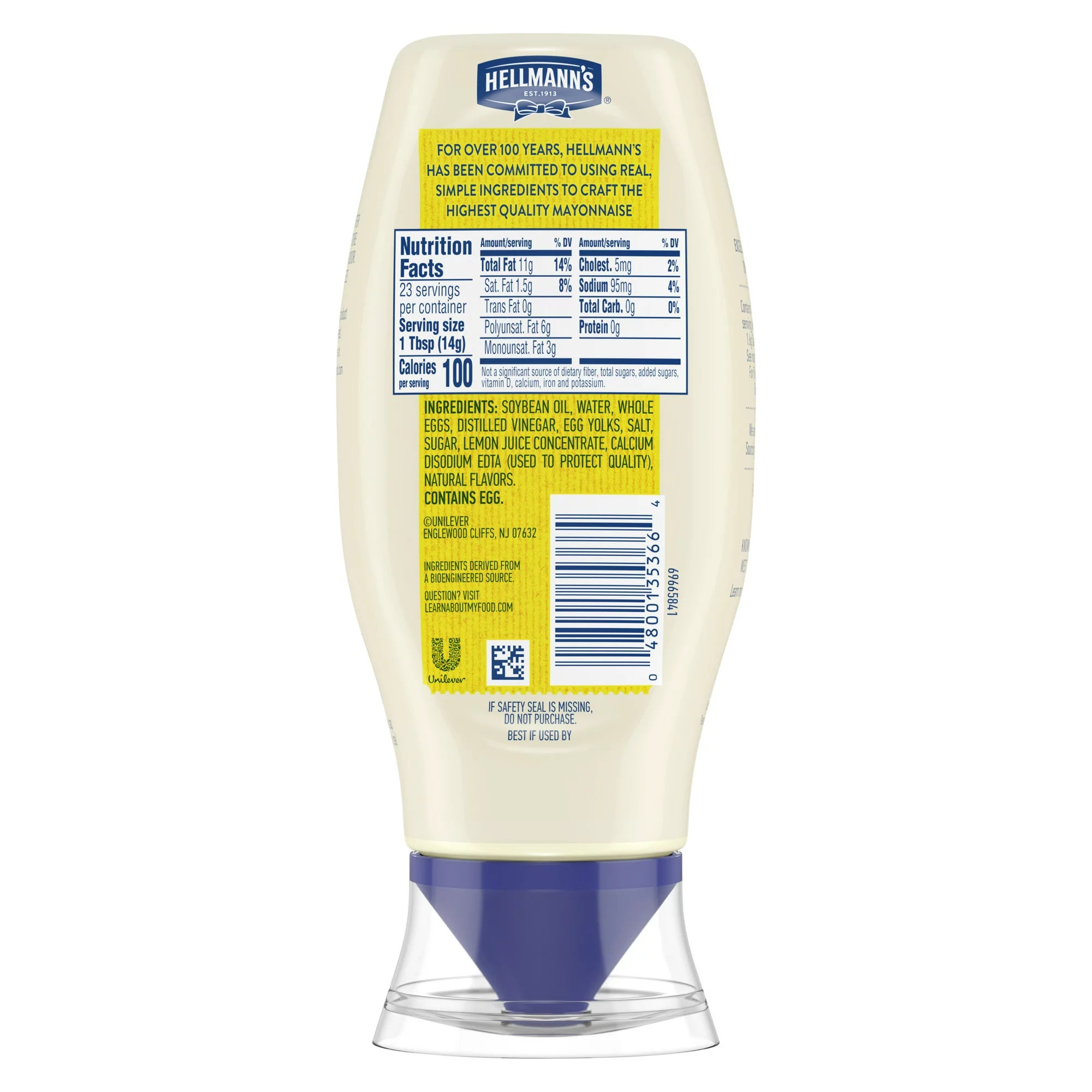 Hellmann's Real Mayonnaise Real Mayo Squeeze Bottle 11.5 oz