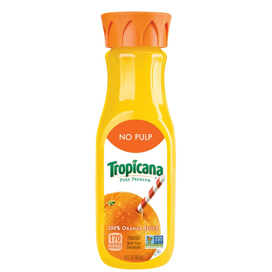 Tropicana Pure Premium No Pulp 100% Orange Juice 12 oz Bottle