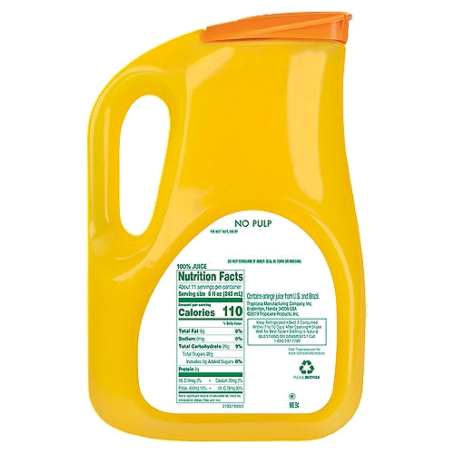 Tropicana Pure Premium 100% Juice Orange Original No Pulp 89 Fl Oz Bottle