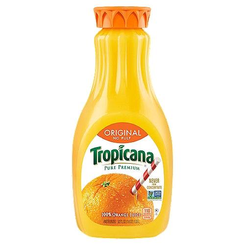 Tropicana Original No Pulp 100% Orange Juice 52 fl oz