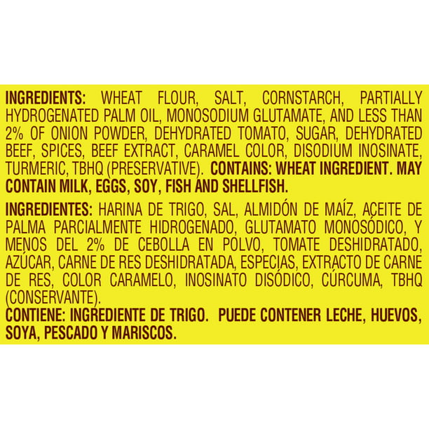 Maggi 50 calorías mezcla de sopa de fideos con sabor a carne de vacuno 2.11 oz