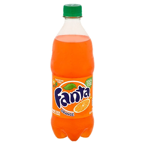 Fanta Orange Fruit Soda Pop 20 fl oz Bottle