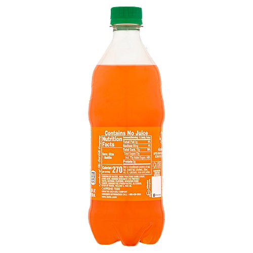 Fanta Orange Fruit Soda Pop Botella de 20 fl oz