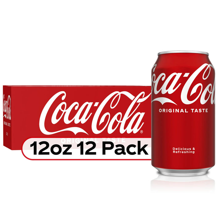 Coca-Cola Soda Pop 12 fl oz Paquete de 12 latas