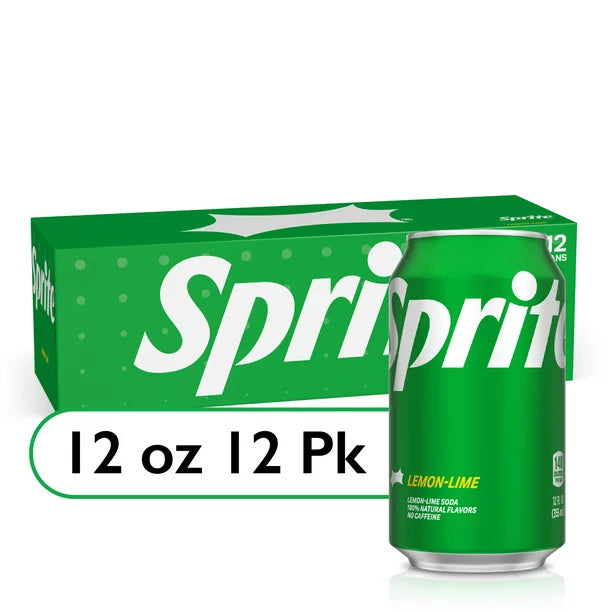 Sprite Lemon Lime Soda Pop 12 fl oz 12 Pack Cans