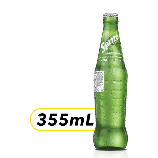 Sprite Mexico Lemon Lime Soda Pop 355 ml Botella de Vidrio