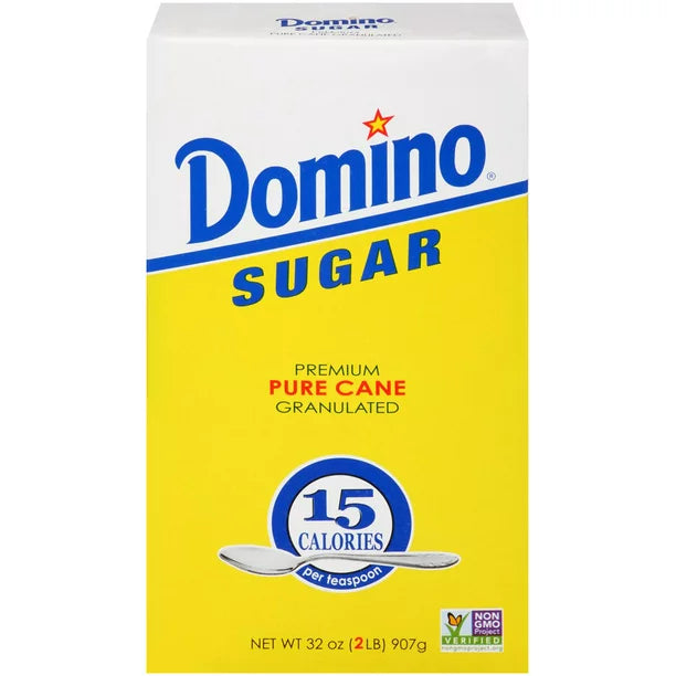 Azúcar granulada de caña de azúcar Domino Premium 32 oz. Caja
