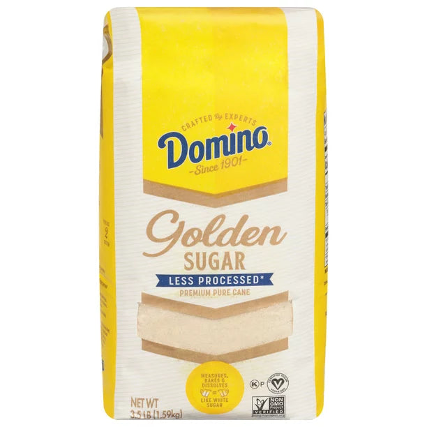 Domino Pure Cane Granulated Golden Sugar 3.5 lb