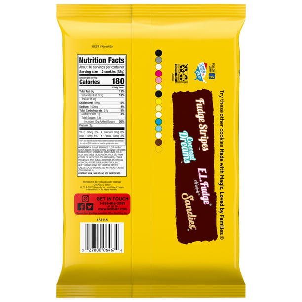 Keebler E.L. Fudge Double Stuffed Elfwich Cookies 12oz