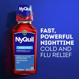VICKS NyQuil Cold & Flu Nighttime Relief Liquid 12 fl oz