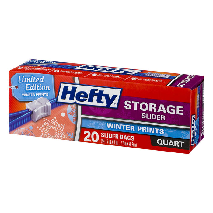 Hefty Slider Quart Size Storage Bags