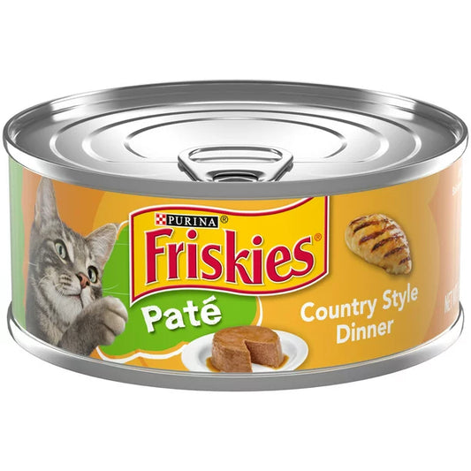 Friskies Paté Wet Cat Food Country Style Cena 5.5 oz. Poder