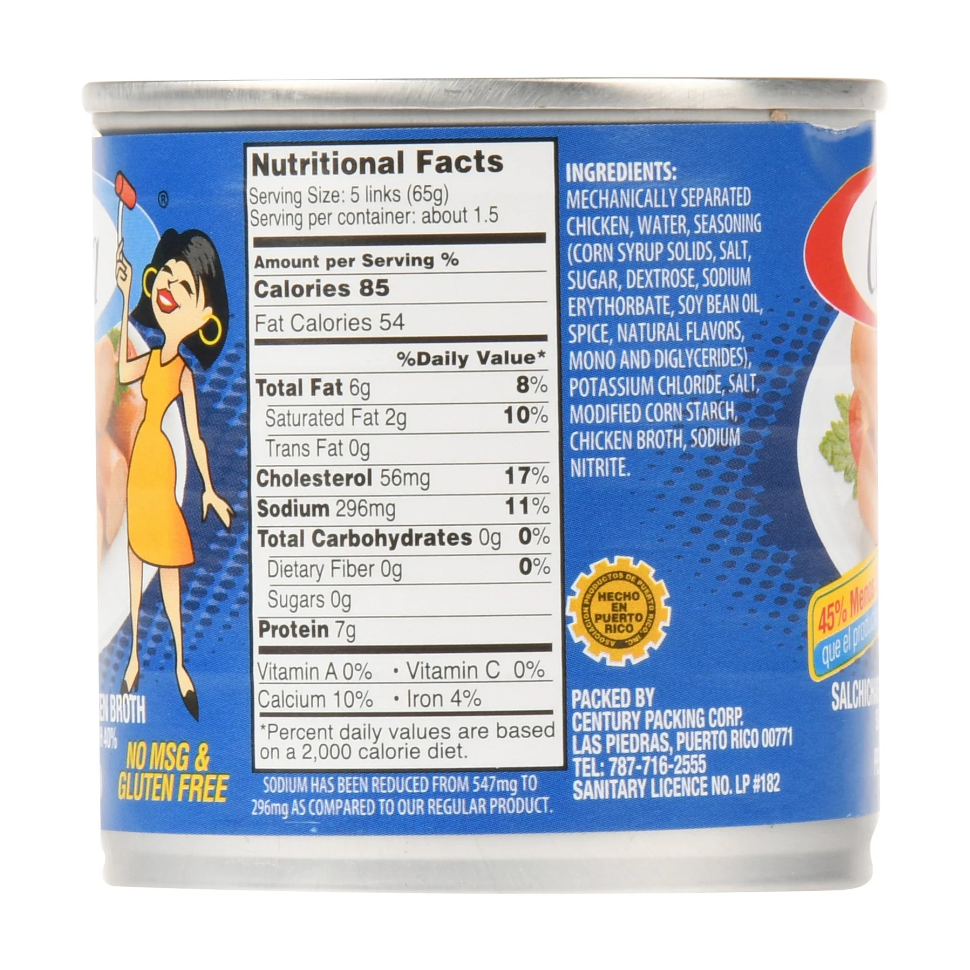 Salchicha De Pollo Carmela En Caldo De Pollo Lata De 5 Oz