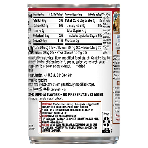 Campbell's Chicken Gravy 10 1/2 oz