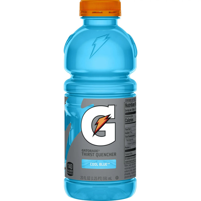 Gatorade Cool Blue Thirst Quencher Bebidas deportivas Botella de 20 oz
